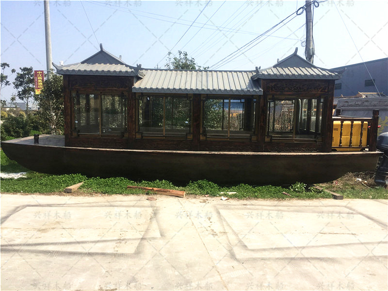 8米2.6米碳化画舫船