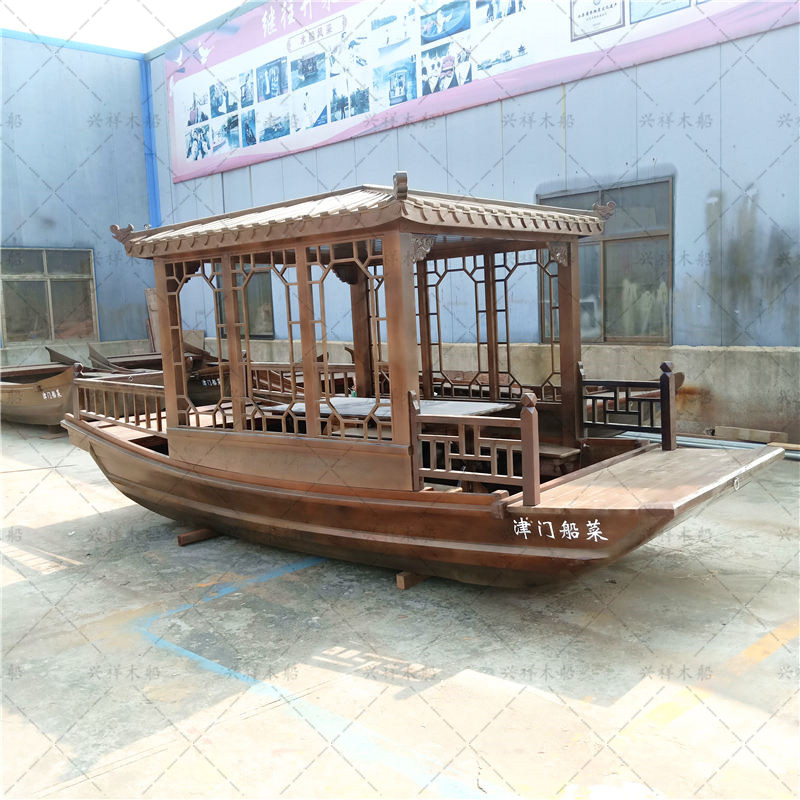 5米长2米宽单亭餐饮船