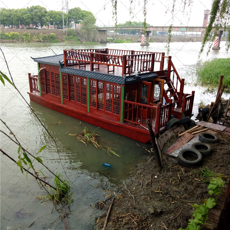 8米长3.2米宽观景平台画舫船