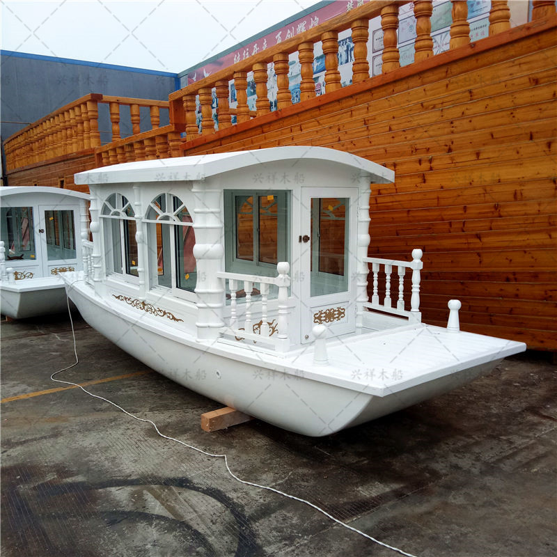 5米长1.8米宽白色小画舫